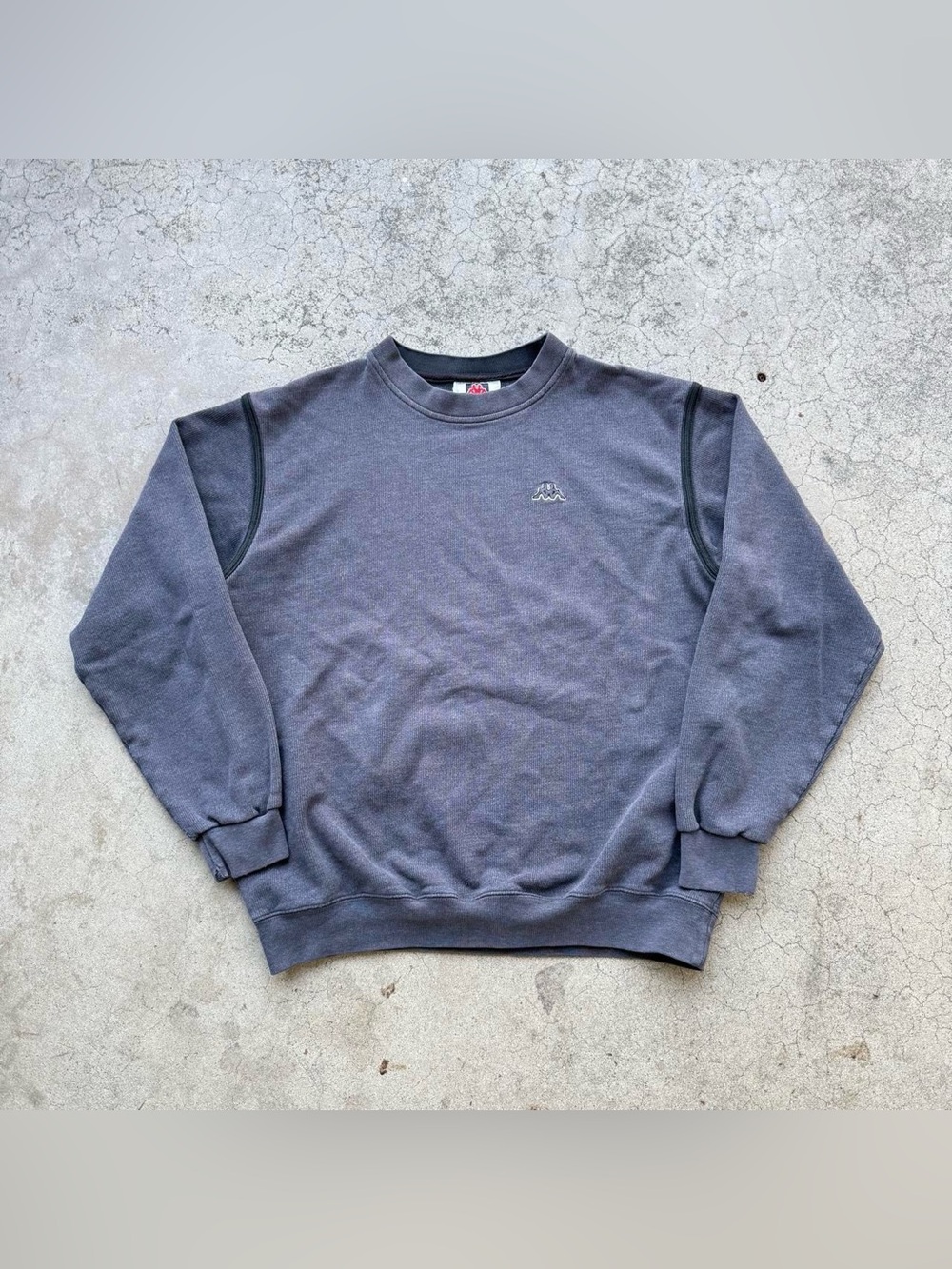 Vintage Y2K Kappa Gray Crewneck Sweatshirt Sz Large